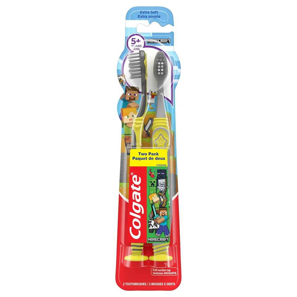 Colgate Kids 5+ Full Head Manual Toothbrush Minecraft Extra Soft - 2ct/36pk