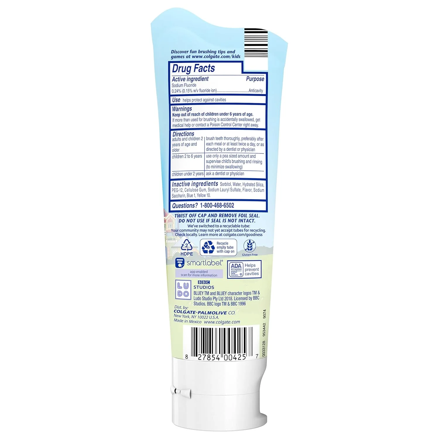 Colgate Kids Toothpaste with Anticavity Fluoride Bluey - 4.6oz/12pk - Image 2