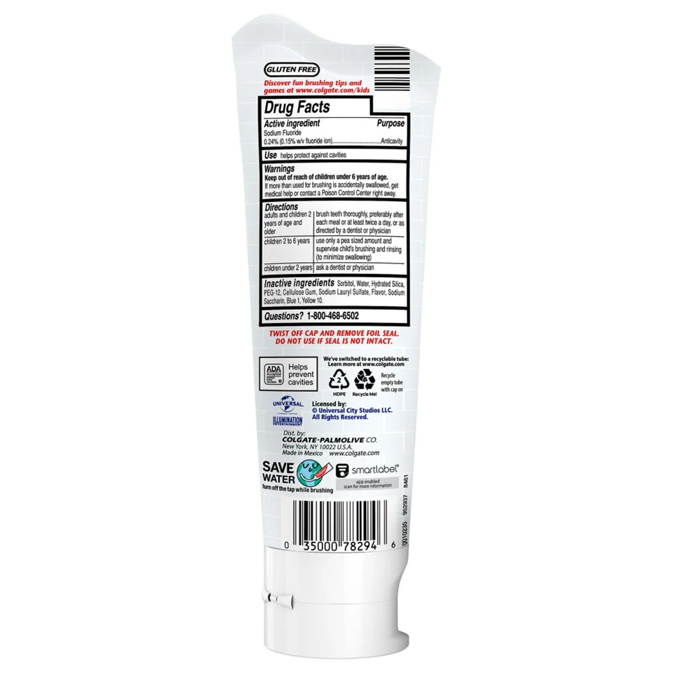 Colgate Kids Toothpaste with Anticavity Fluoride Minions - 4.6oz/12pk - Image 2