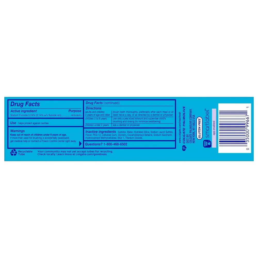 Colgate Max Fresh Toothpaste Cool Mint - 6.3oz/24pk - Image 2
