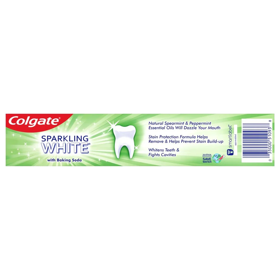 Colgate Sparkling Toothpaste White Mint Zing Gel - 6oz/24pk - Image 2