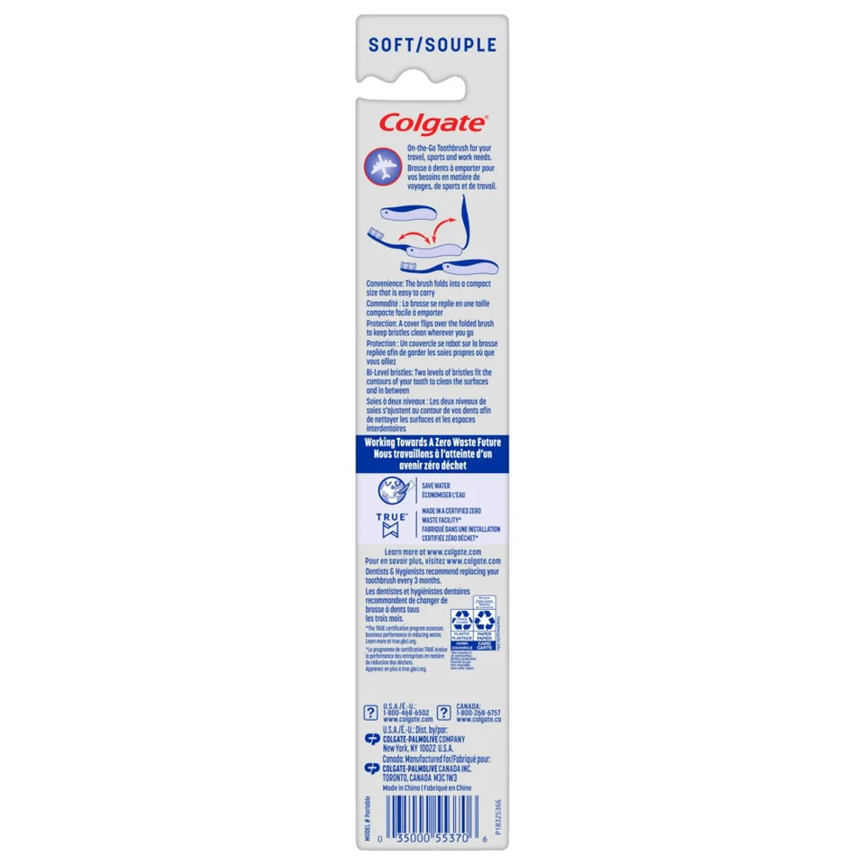 Colgate Travel Full Head Manual Toothbrush Soft - 1ct/12pk - Image 2