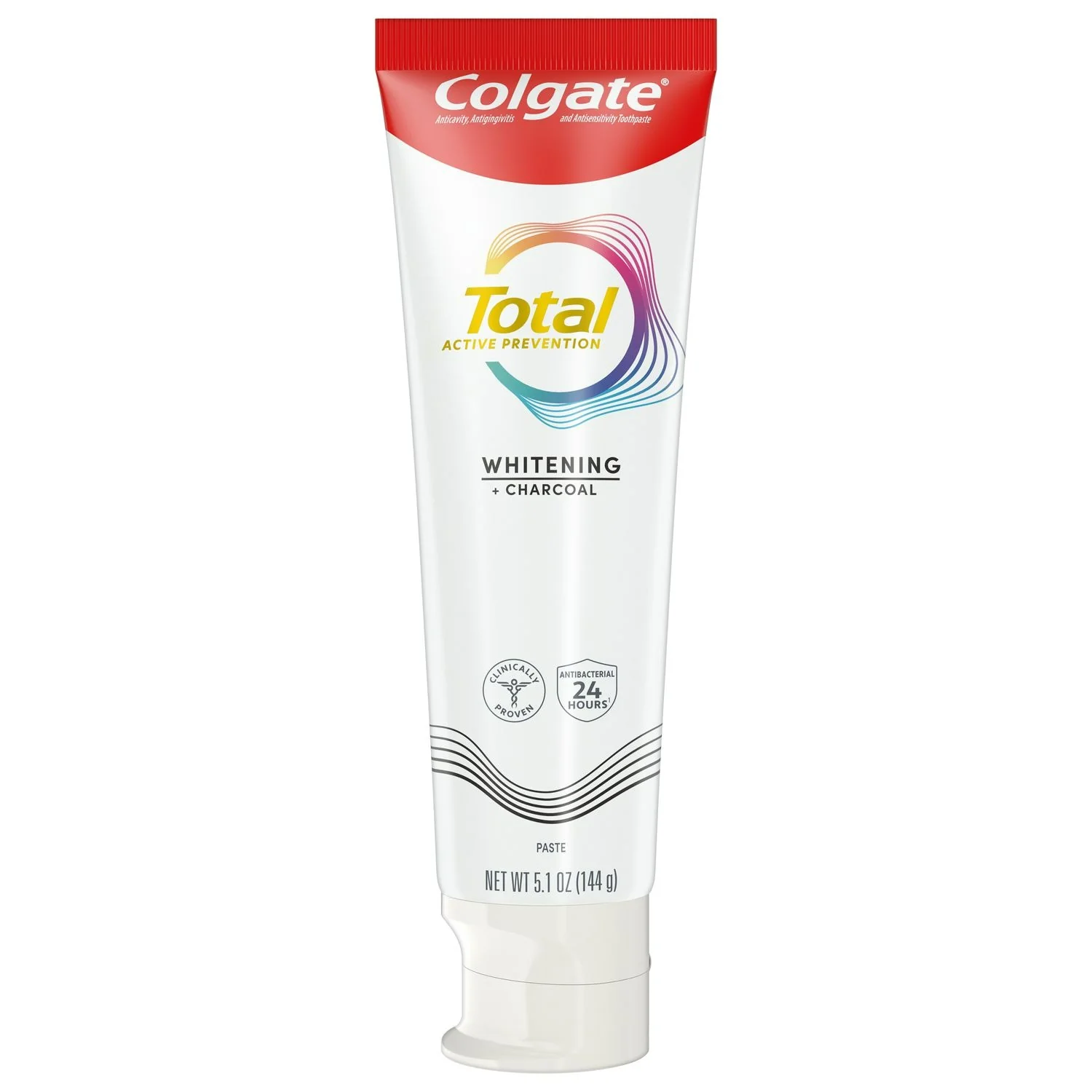 Colgate Total Toothpaste Whitening + Charcoal Paste - 5.1oz/24pk - Image 2