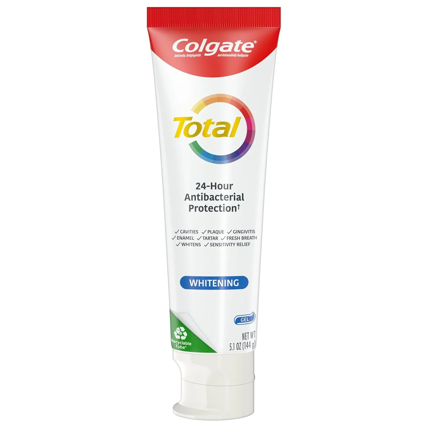 Colgate Total Toothpaste Whitening Gel - (2x5.1)oz/12pk - Image 2