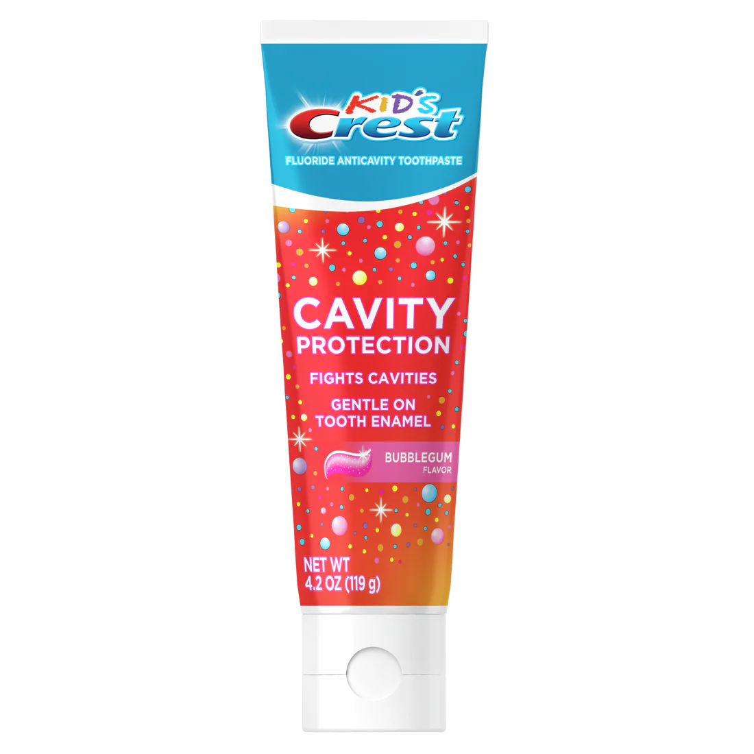 Kid's Crest Cavity Protection Bubblegum Flavor Toothpaste Gel Formula - 4.2oz/6pk