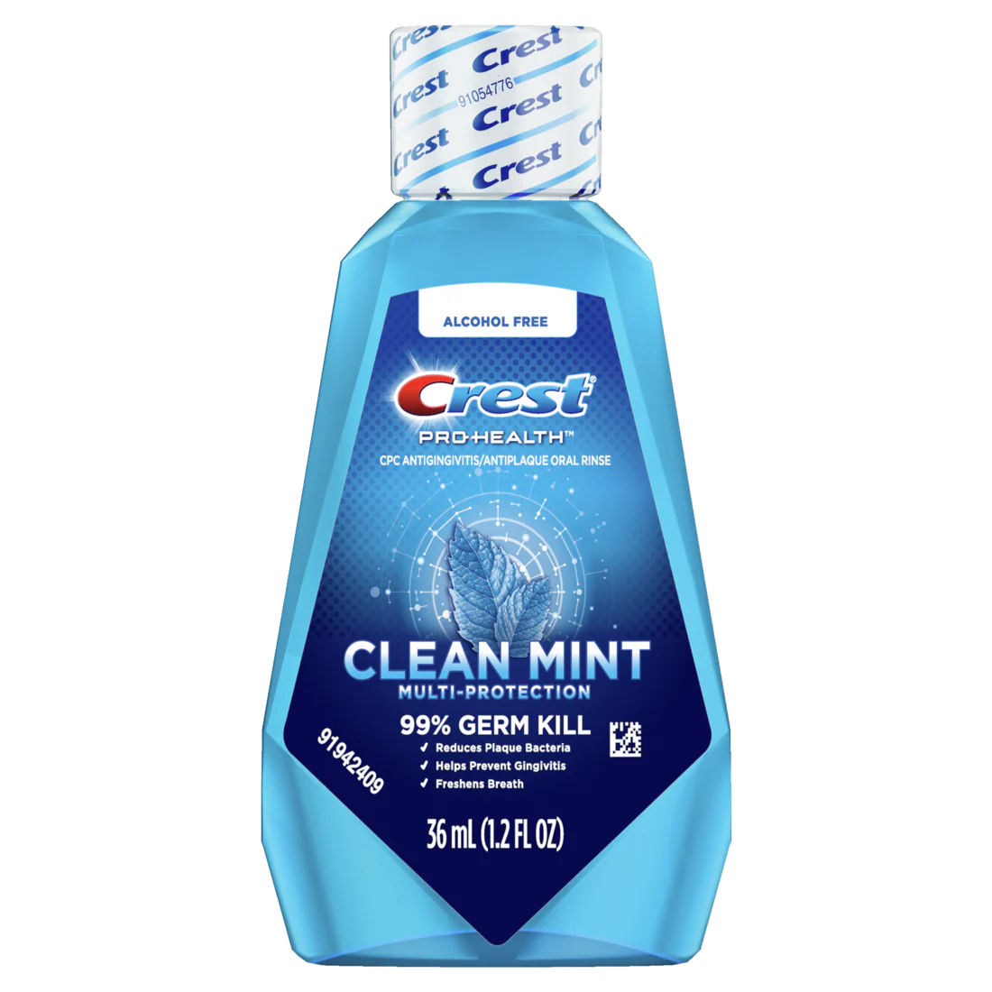 Crest Pro Health Multi Protection Clean Mint CPC (Cetylpyridinium Chloride) Antigingivitis/Antiplaque Oral Rinse - 1.2oz/48pk