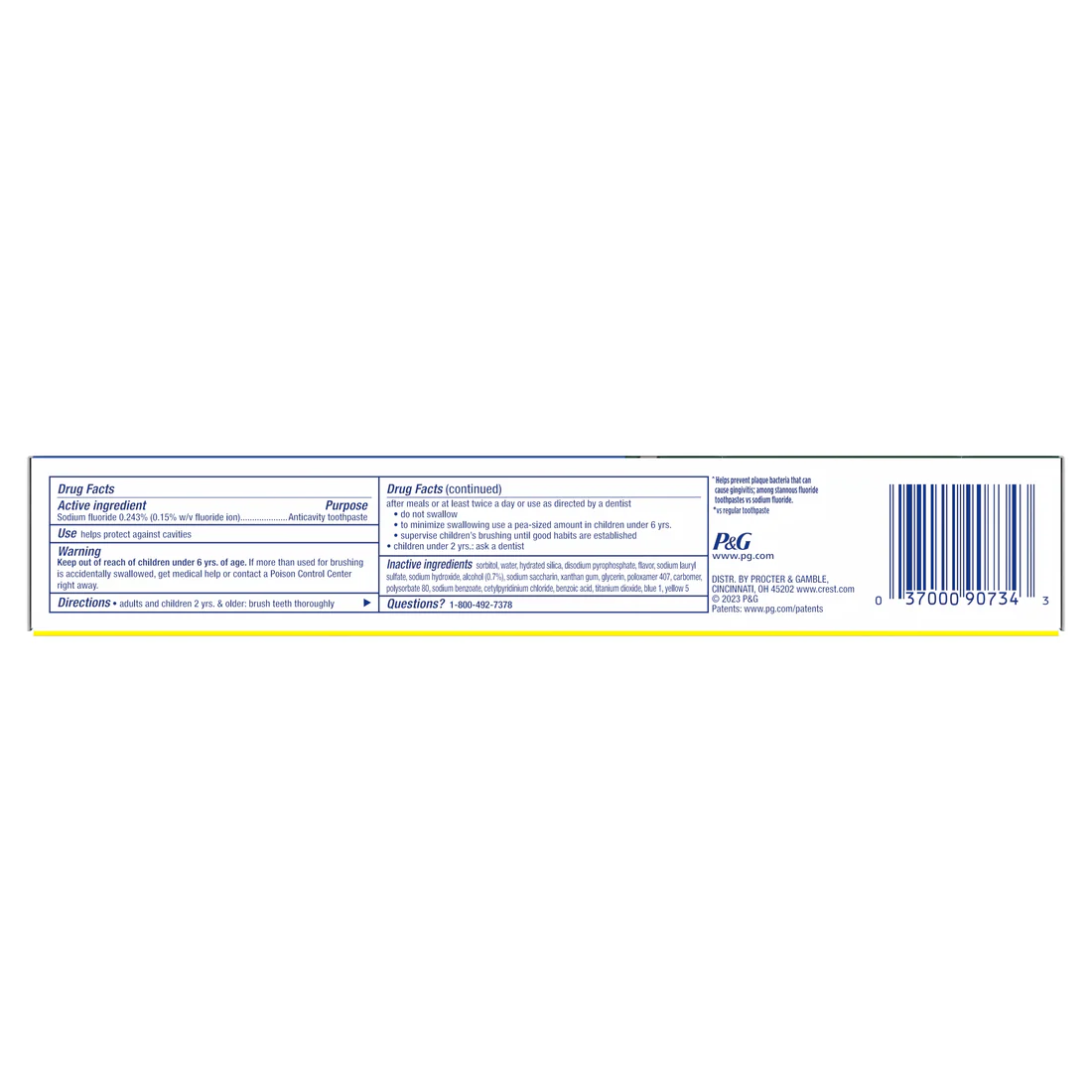 Crest Whitening Plus Scope Outlast Toothpaste Long Lasting Mint Pack Of 2 - (2x5.4)oz/6pk - Image 2