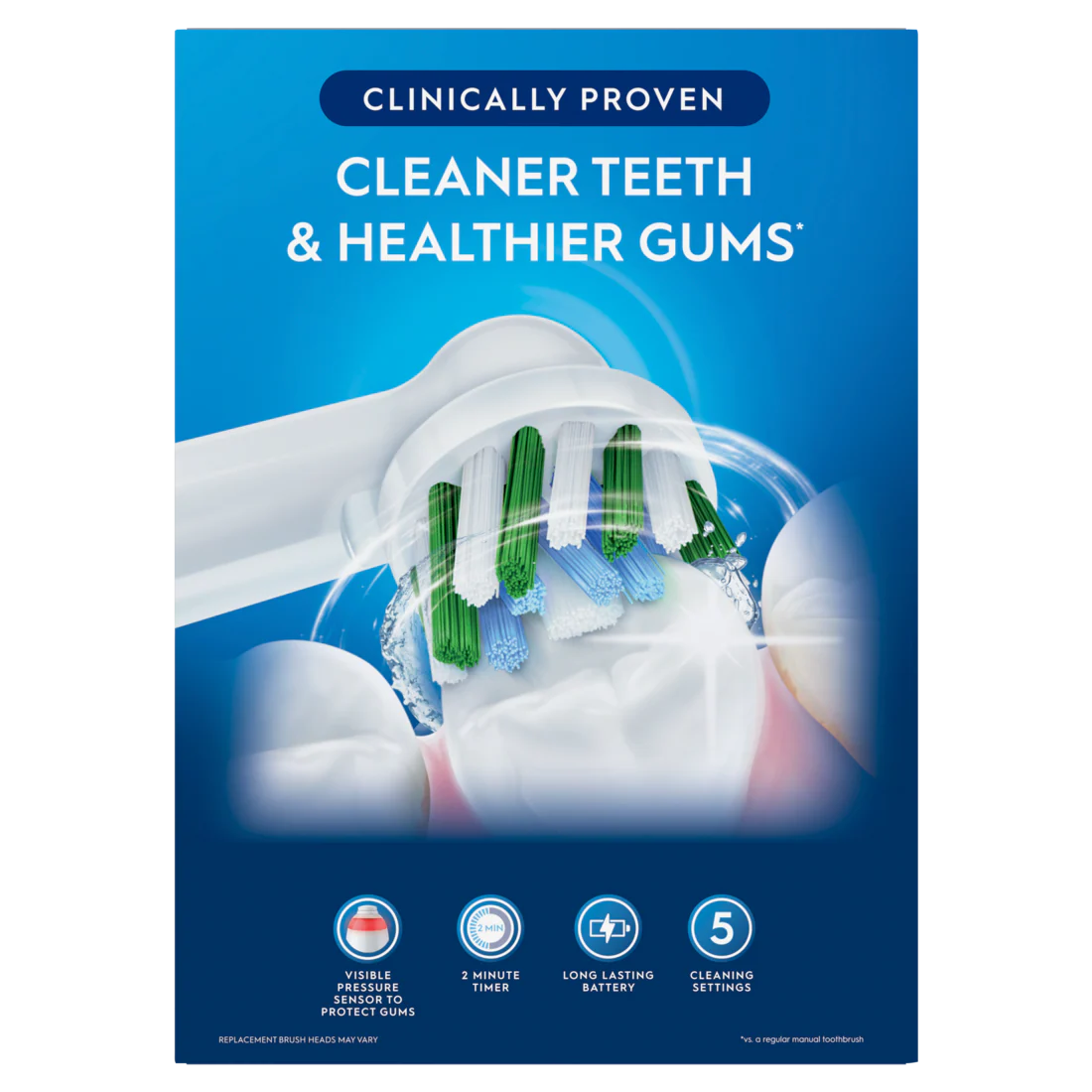 Oral-B Smart Clean 360 Rechargeable Toothbrush 2 Count - 1set/120pk - Image 2