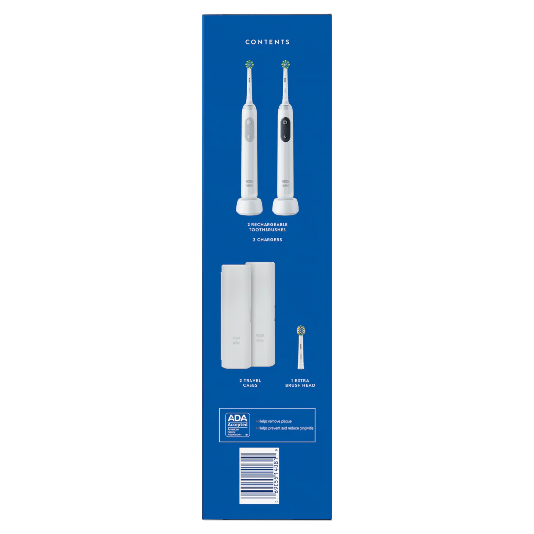 Oral-B Smart Clean 360 Rechargeable Toothbrush 2 Count - 1set/120pk - Image 3
