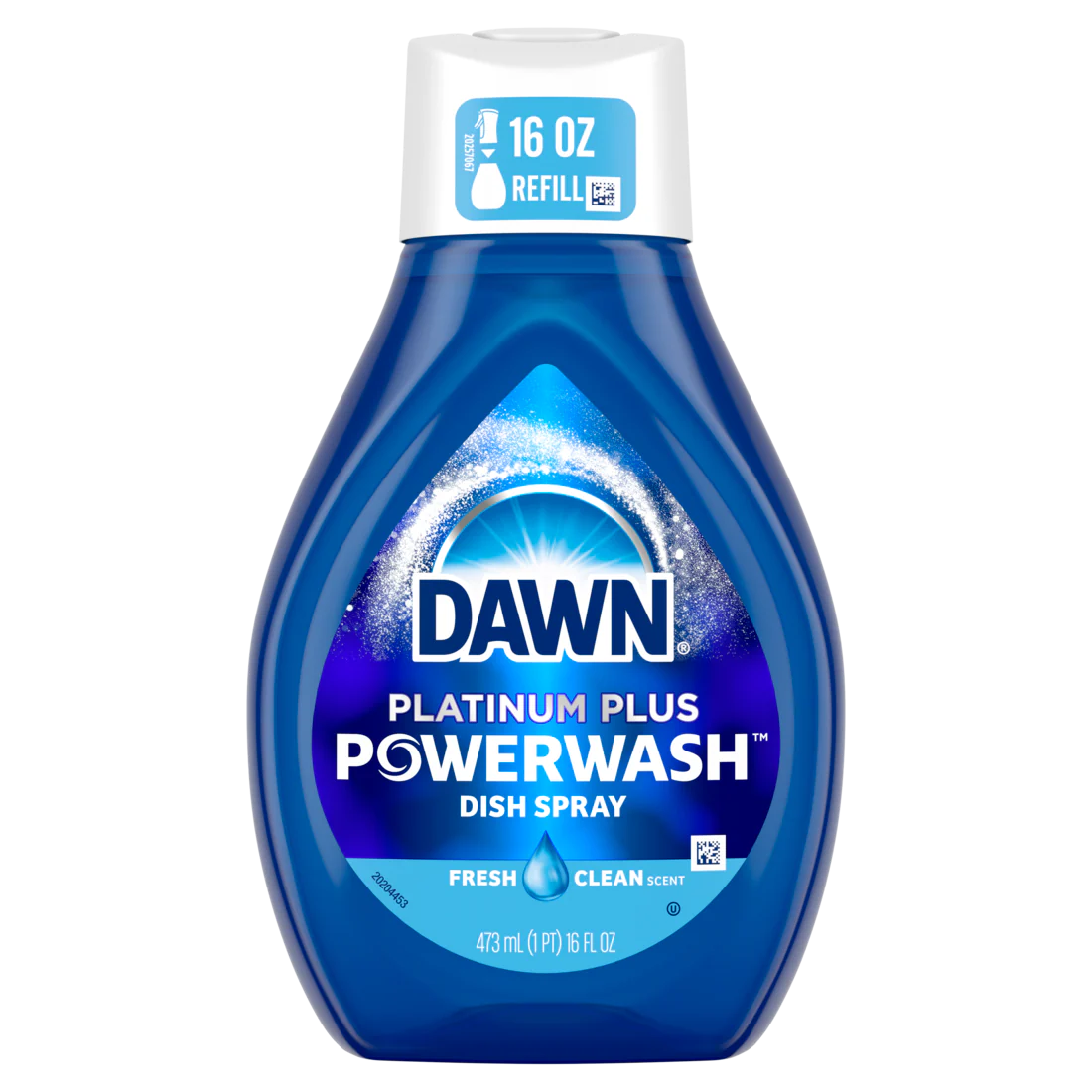 Dawn Powerwash Spray Dish Soap Dishwashing Liquid Fresh 1 Refill - 16oz/6pk