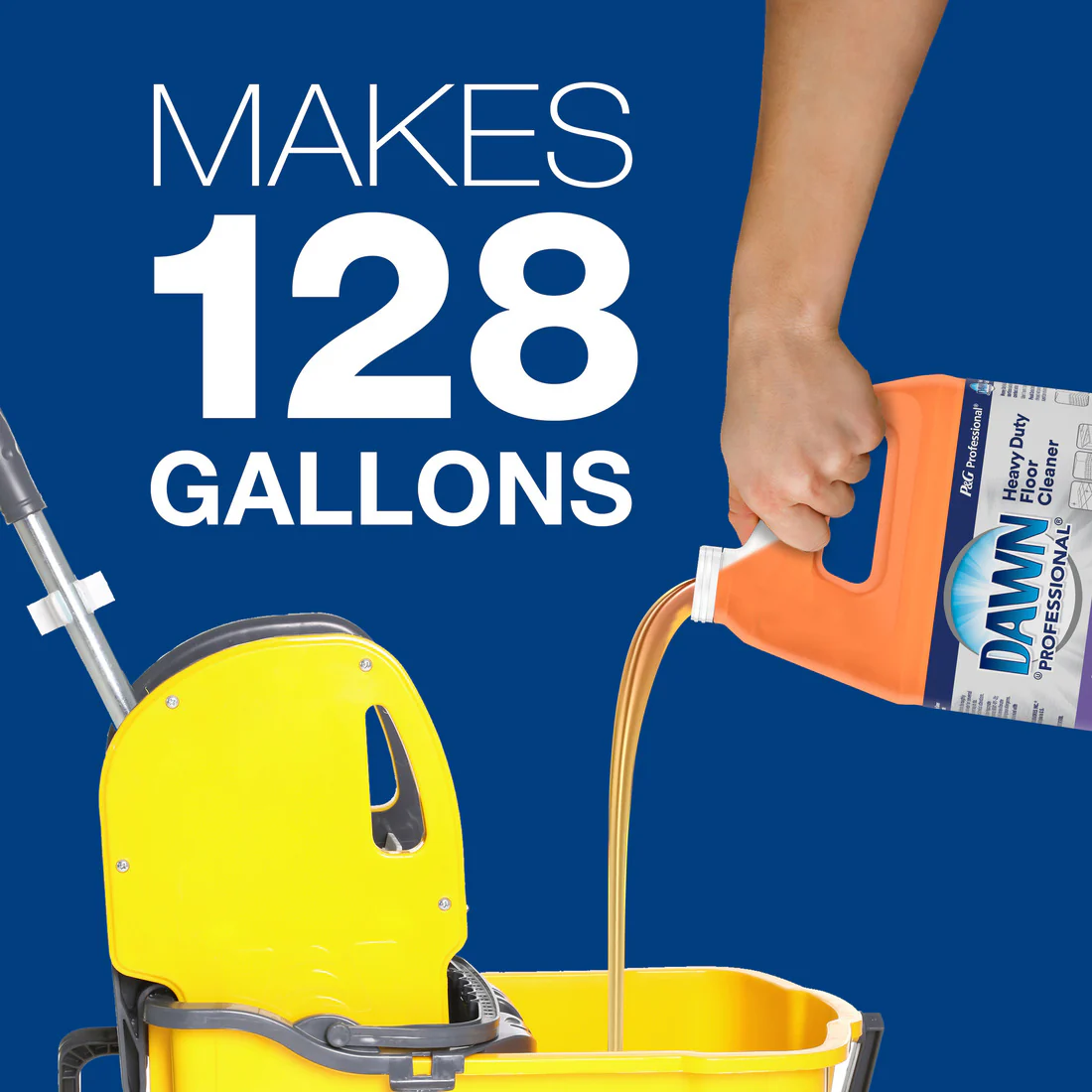 Dawn Professional Heavy Duty Floor Cleaner Concentrate 1 Gallon - 128oz/3pk - Image 3