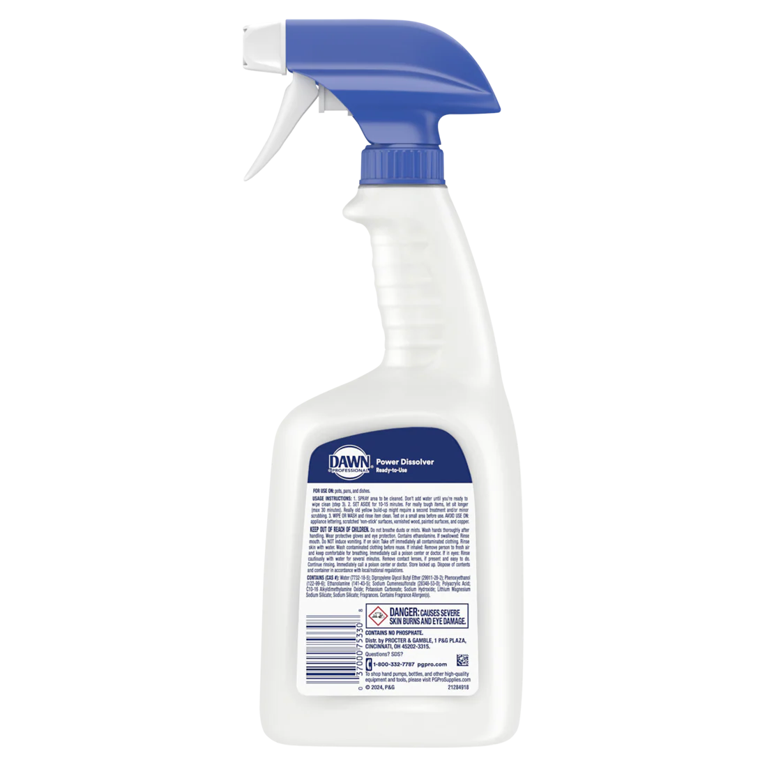 Dawn Professional Liquid Ready-To-Use Grease Fighting Power Dissolver Degreaser Spray Trigger On - 32oz/6pk - Image 2