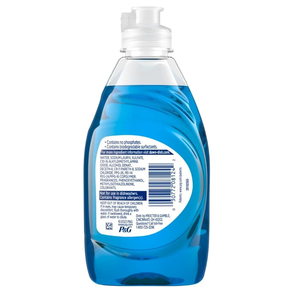Dawn Ultra Liquid Dish Soap Dishwashing Liquid Grease Removal Original - 7.5oz/12pk - Image 2