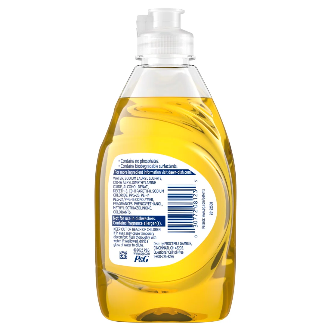 Dawn Ultra Liquid Dish Soap Dishwashing Liquid Grease Removal Lemon - 7.5oz/12pk - Image 2