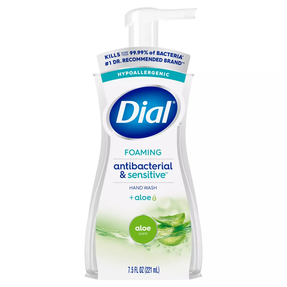 Dial Antibac Foaming Hand Wash Aloe - 7.5oz/6pk