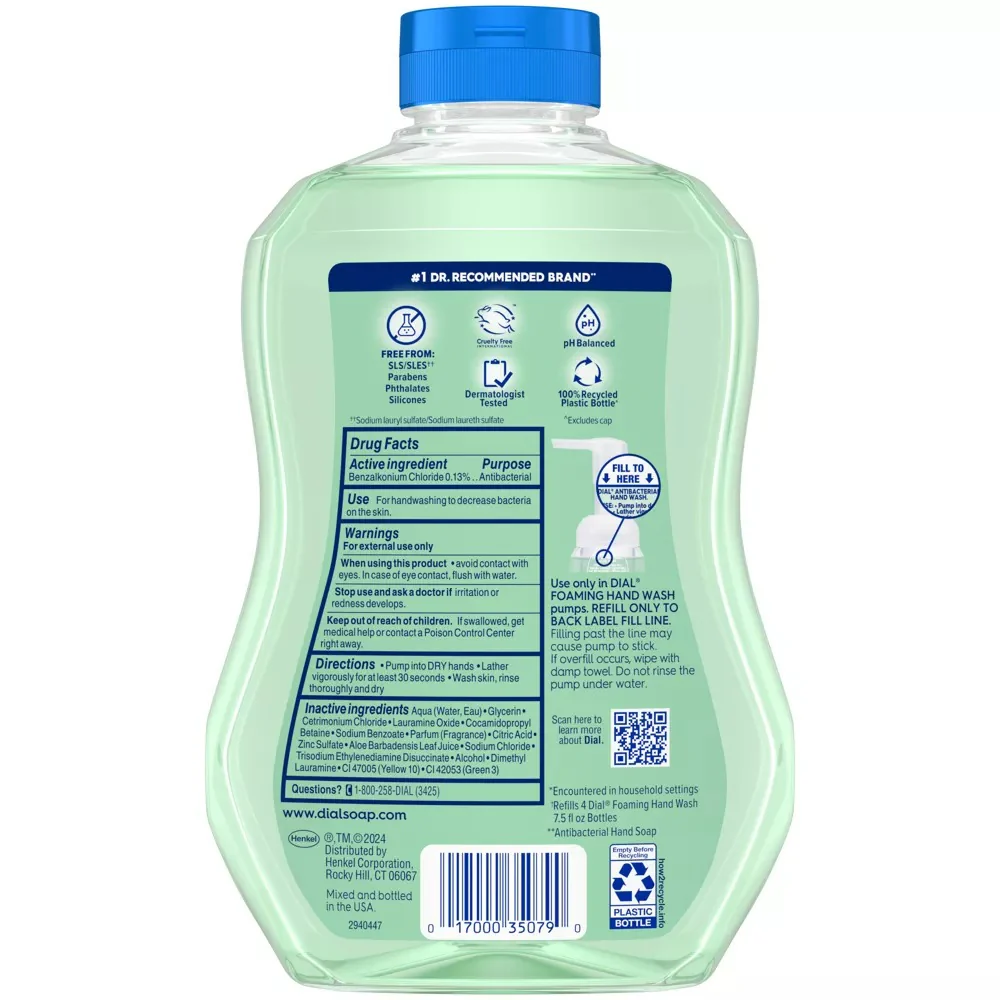 Dial Complete Foaming Hand Wash Fresh Pear Refill - 30oz/4pk - Image 2