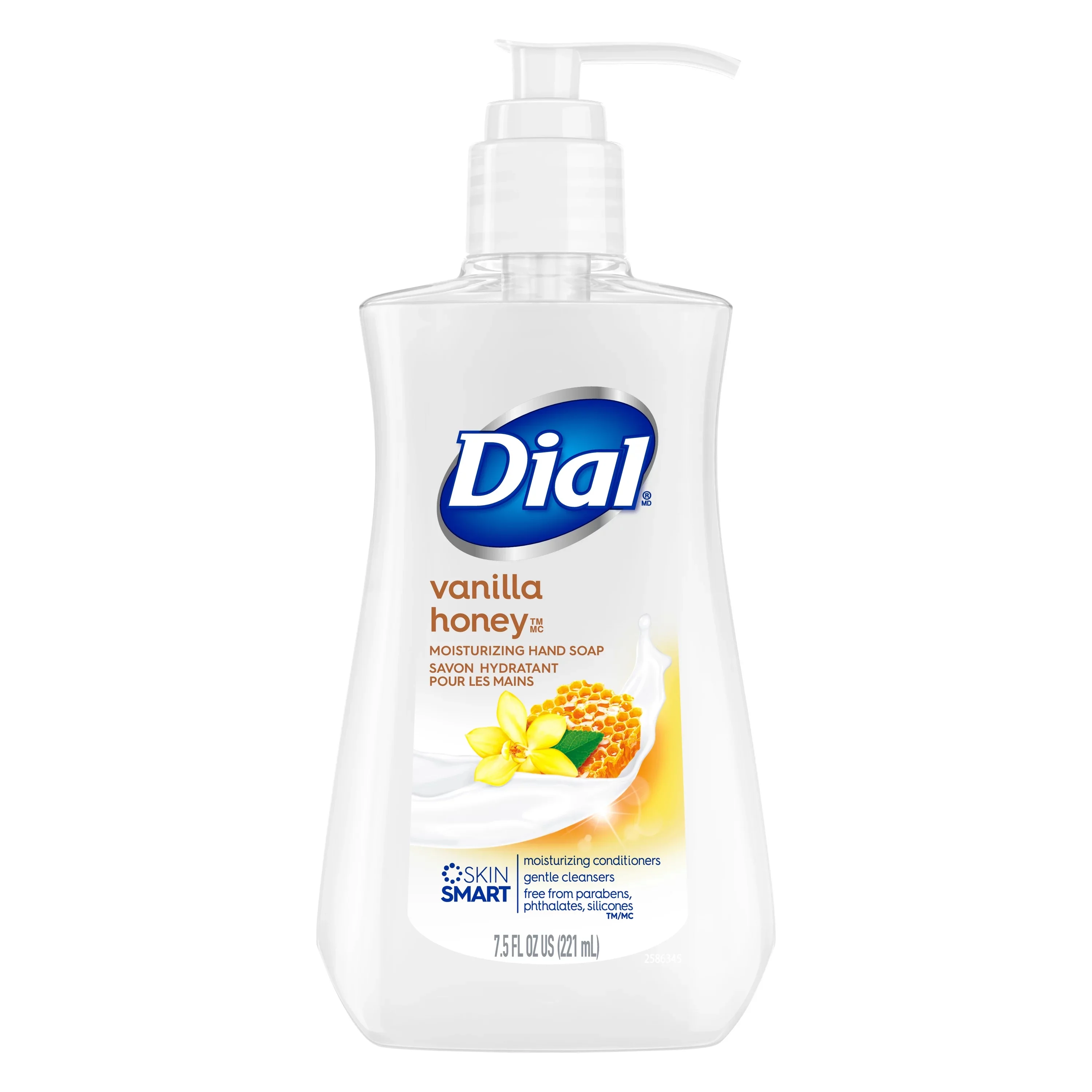 Dial Liquid Hand Soap Vanilla Honey - 7.5oz/12pk