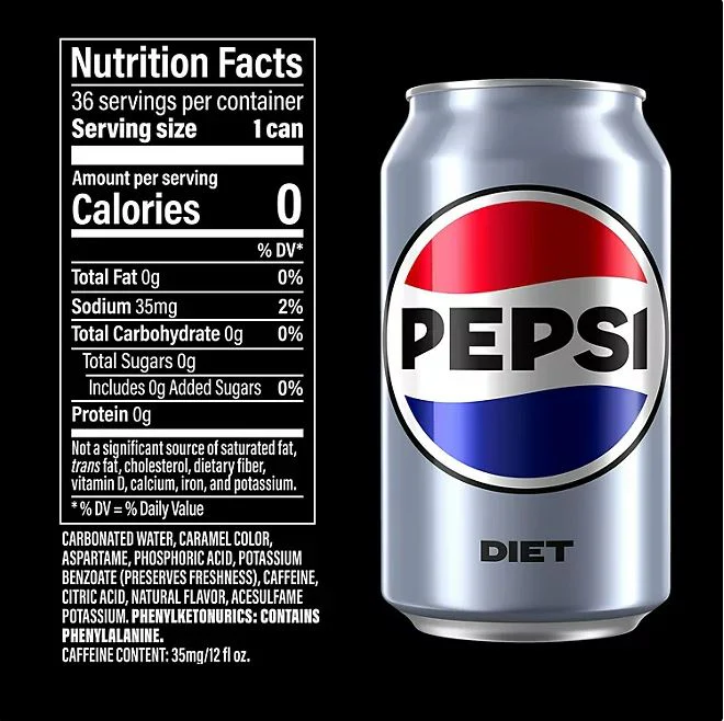 Diet Pepsi Cans - 12oz/36pk - Image 2