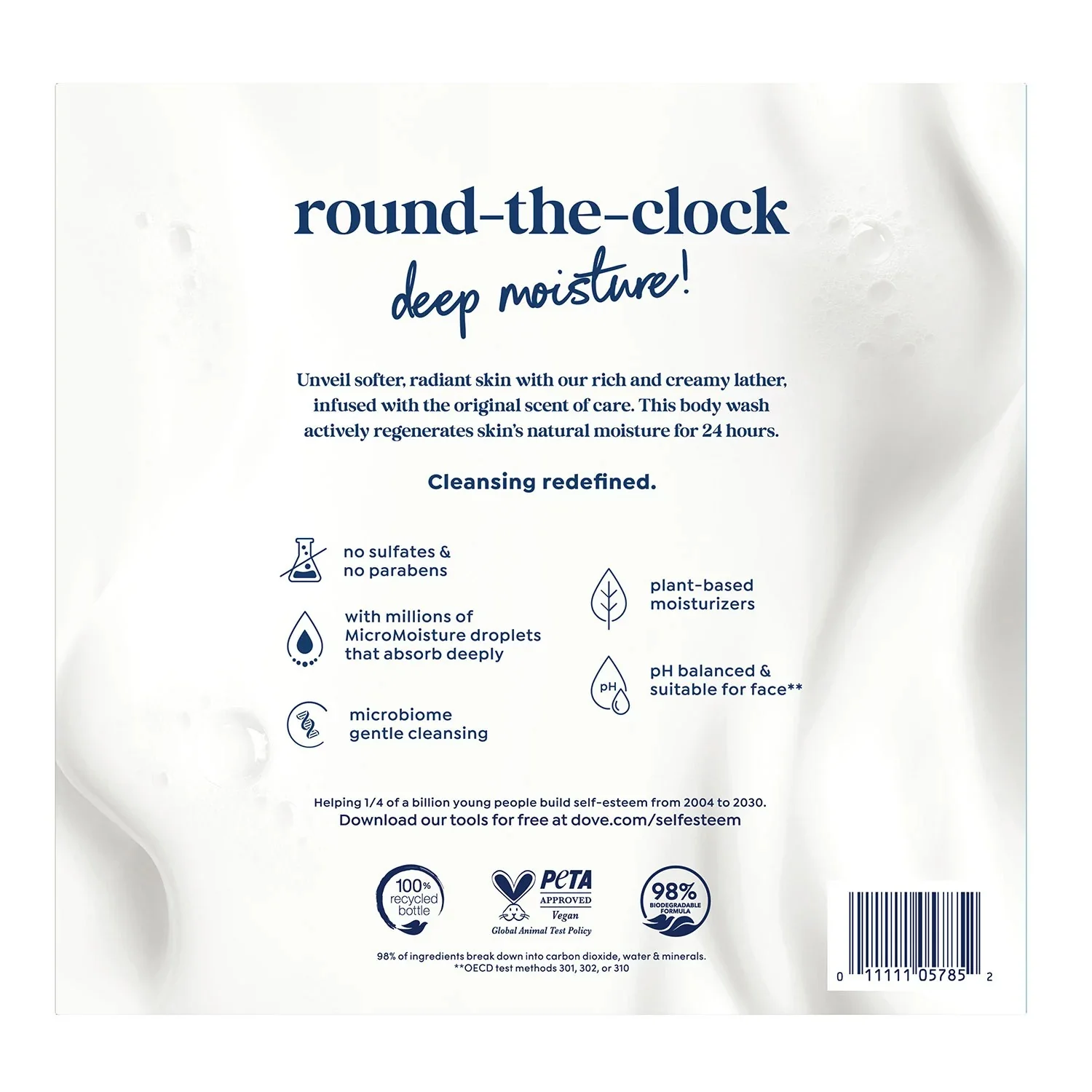 Dove Deep Moisture Renewing Body Wash - 30.6oz/2pk - Image 2