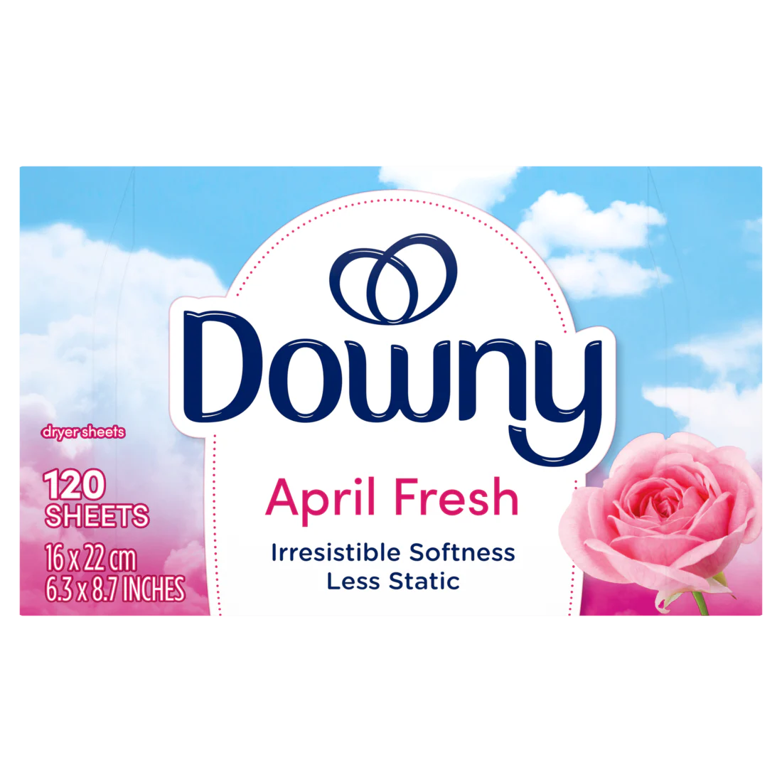 Downy Fabric Softener Dryer Sheets April Fresh - 120ct/6pk