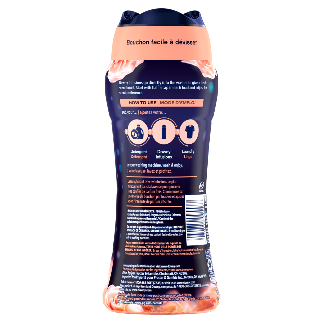 Downy BLISS Infusions In-Wash Laundry Scent Booster Beads Sparkling Amber and Rose - 12.2oz/4pk - Image 2
