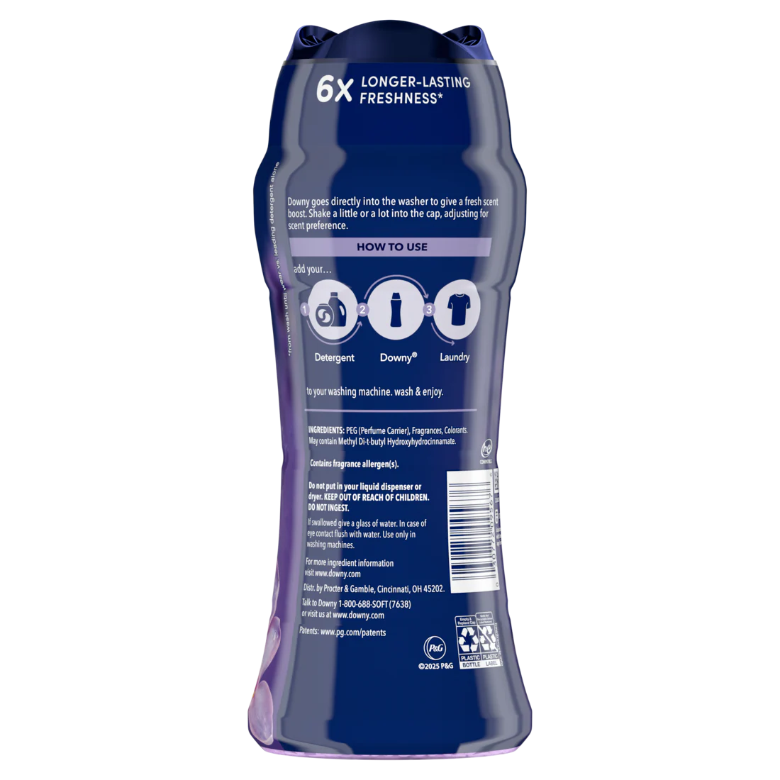 Downy Calm In-Wash Laundry Scent Booster Beads Soothing Lavender And Vanilla Bean Scent Laundry Scent Beads Long-Lasting Freshness - 12.2oz/4pk - Image 2