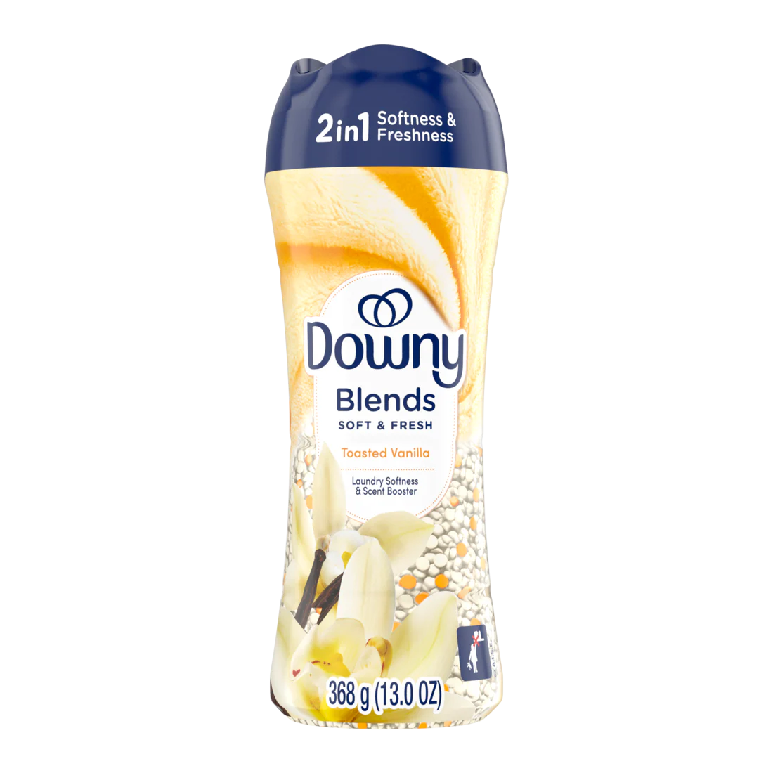 Downy Blends In-Wash Laundry Scent Booster Beads Toasted Vanilla Scent Fabric Sottener Beads And Freshness - 13oz/4pk