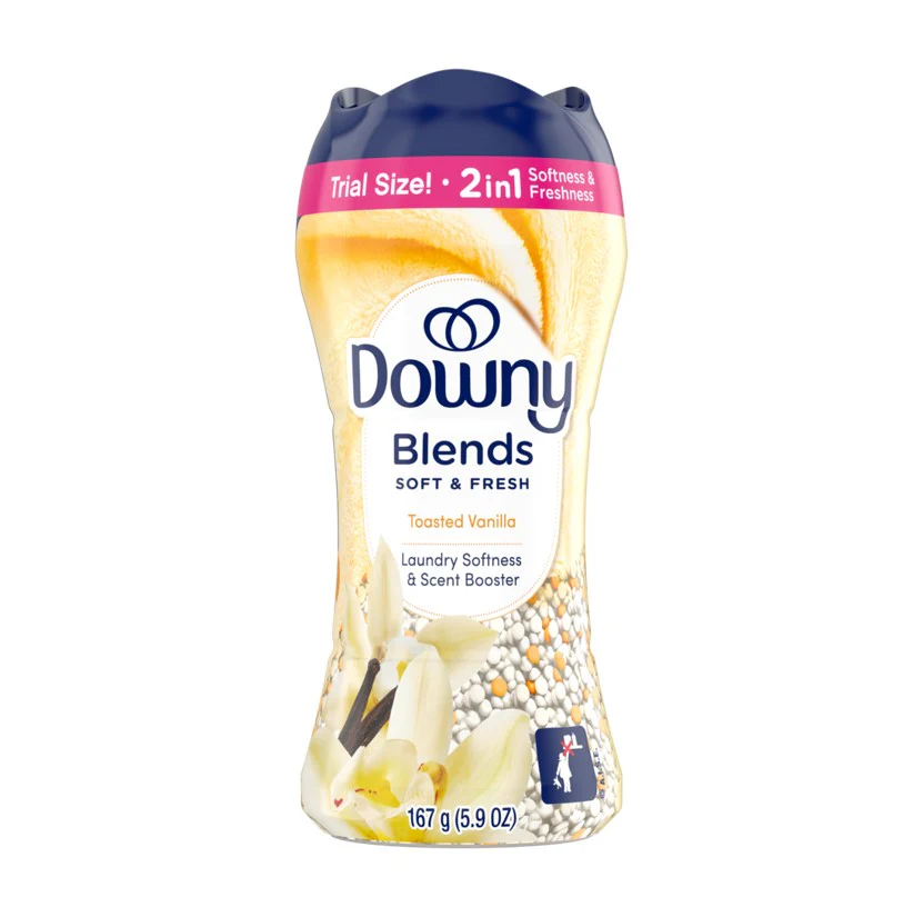 Downy Blends In-Wash Laundry Scent Booster Beads Toasted Vanilla Scent Fabric Sottener Beads And Freshness - 5.9oz/6pk