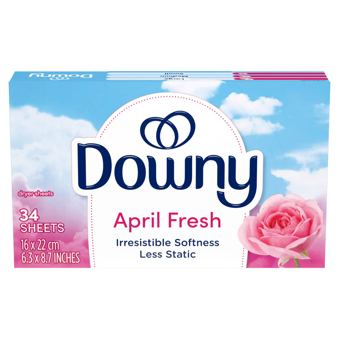 Downy April Fresh Fabric Softener Dryer Sheets - 34ct/12pk