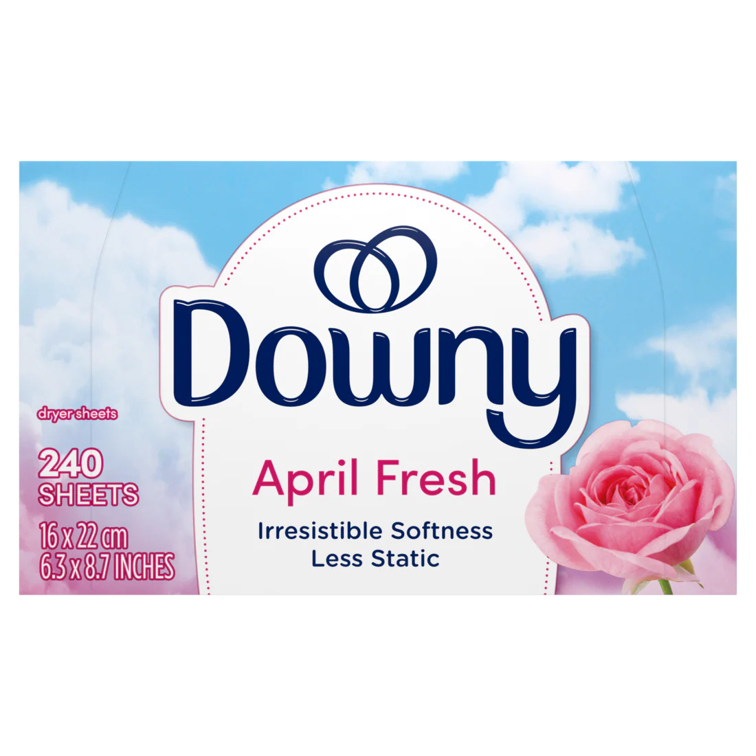 Downy Fabric Softener Dryer Sheets April Fresh - 240ct/4pk