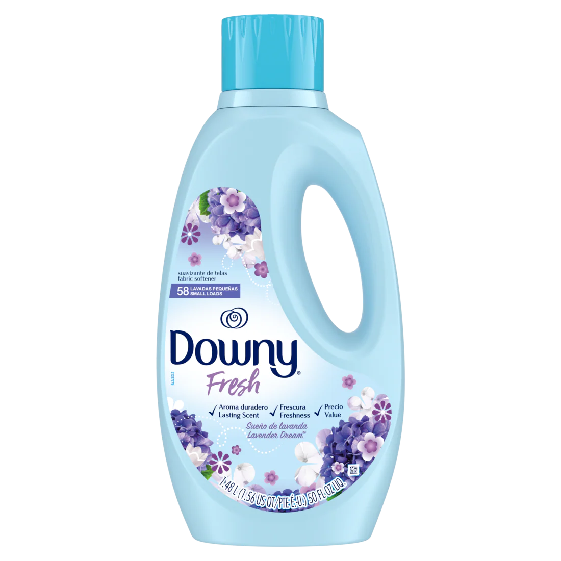 Downy Fresh Non-Concentrated Liquid Fabric Softener Lavender Dream Scent 58 Loads - 50oz/4pk