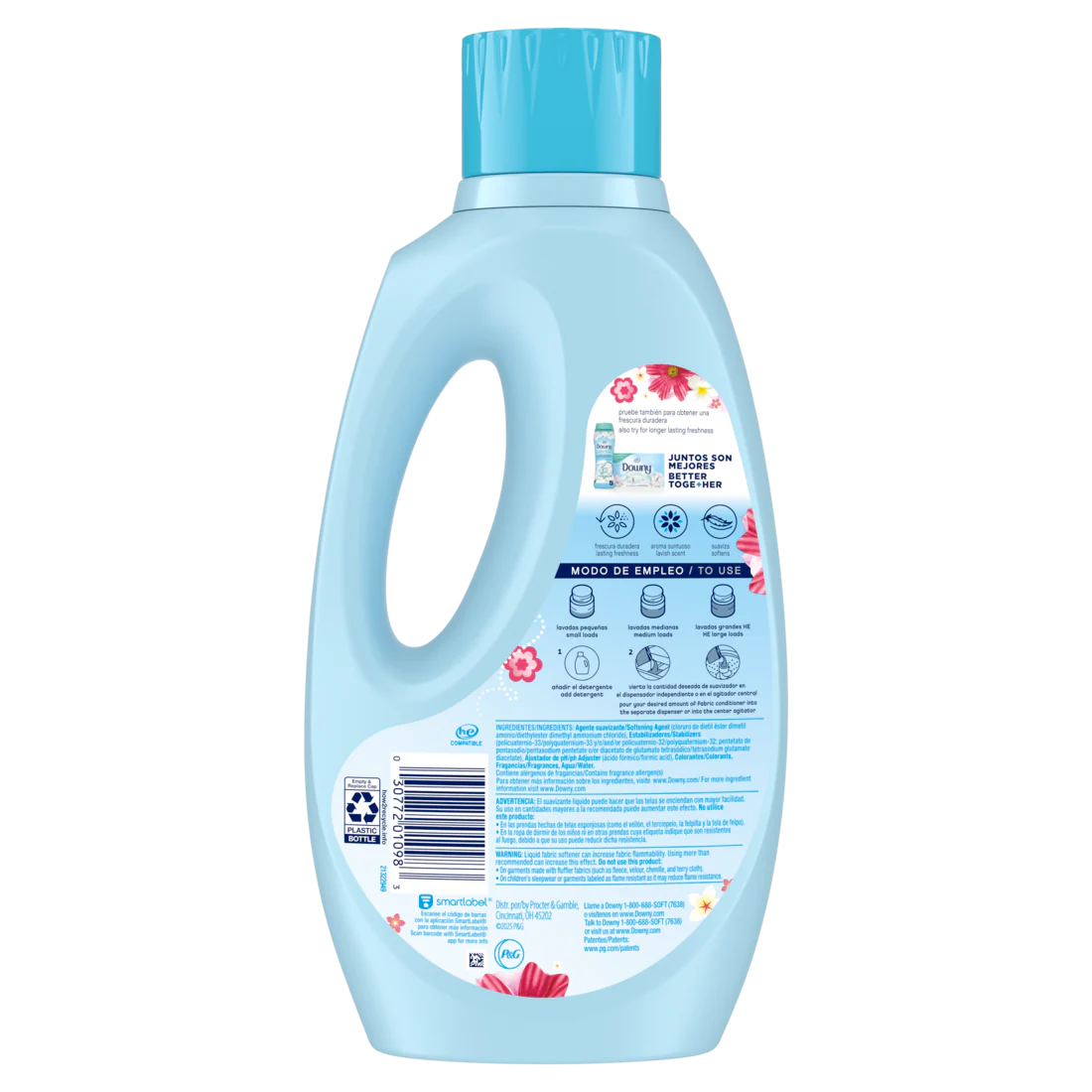 Downy Fresh Non-Concentrated Liquid Fabric Softener Sweet Summer Scent 58 Loads - 50oz/4pk - Image 2