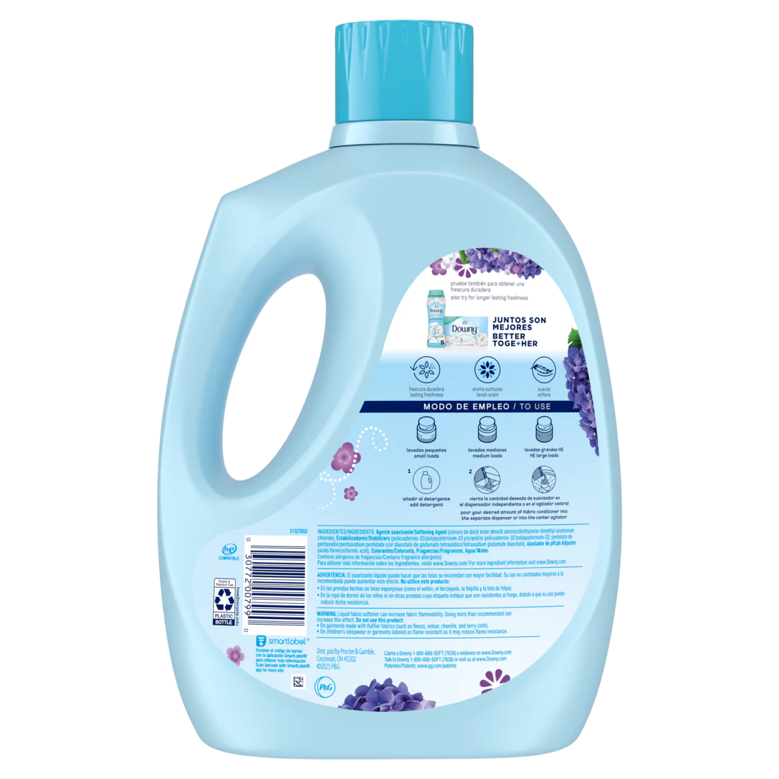 Downy Fresh Non-Concentrated Liquid Fabric Softener Lavender Dream Scent 145 Loads - 125oz/4pk - Image 2