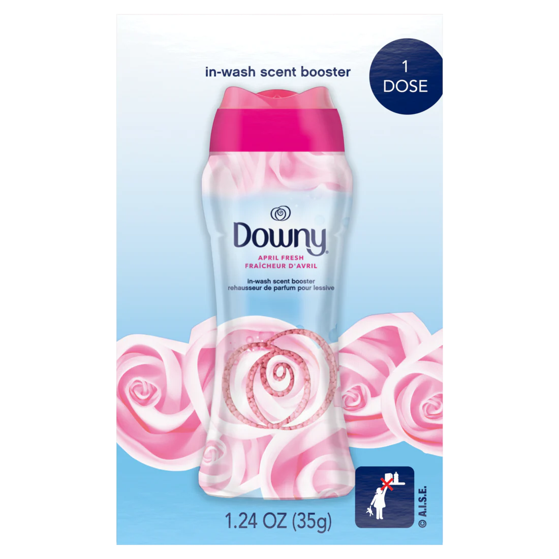 Downy In-Wash Laundry Scent Booster Beads April Fresh Scent - 1.24oz/24pk