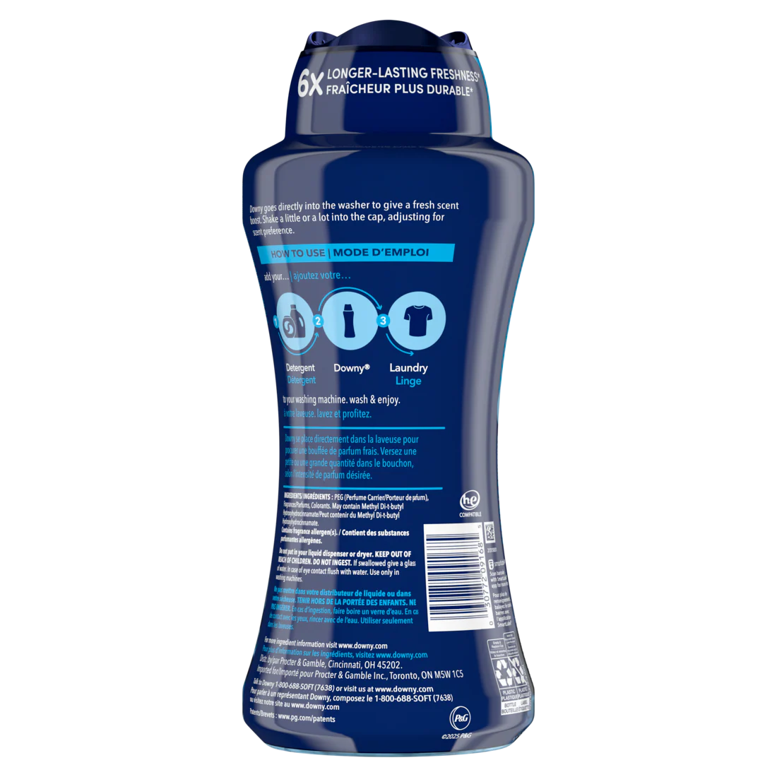 Downy Balance In-Wash Laundry Scent Booster Beads Crisp Rain And Blue Eucalyptus Scent Laundry Scent Beads  Long-Lasting Freshness - 24oz/4pk - Image 2