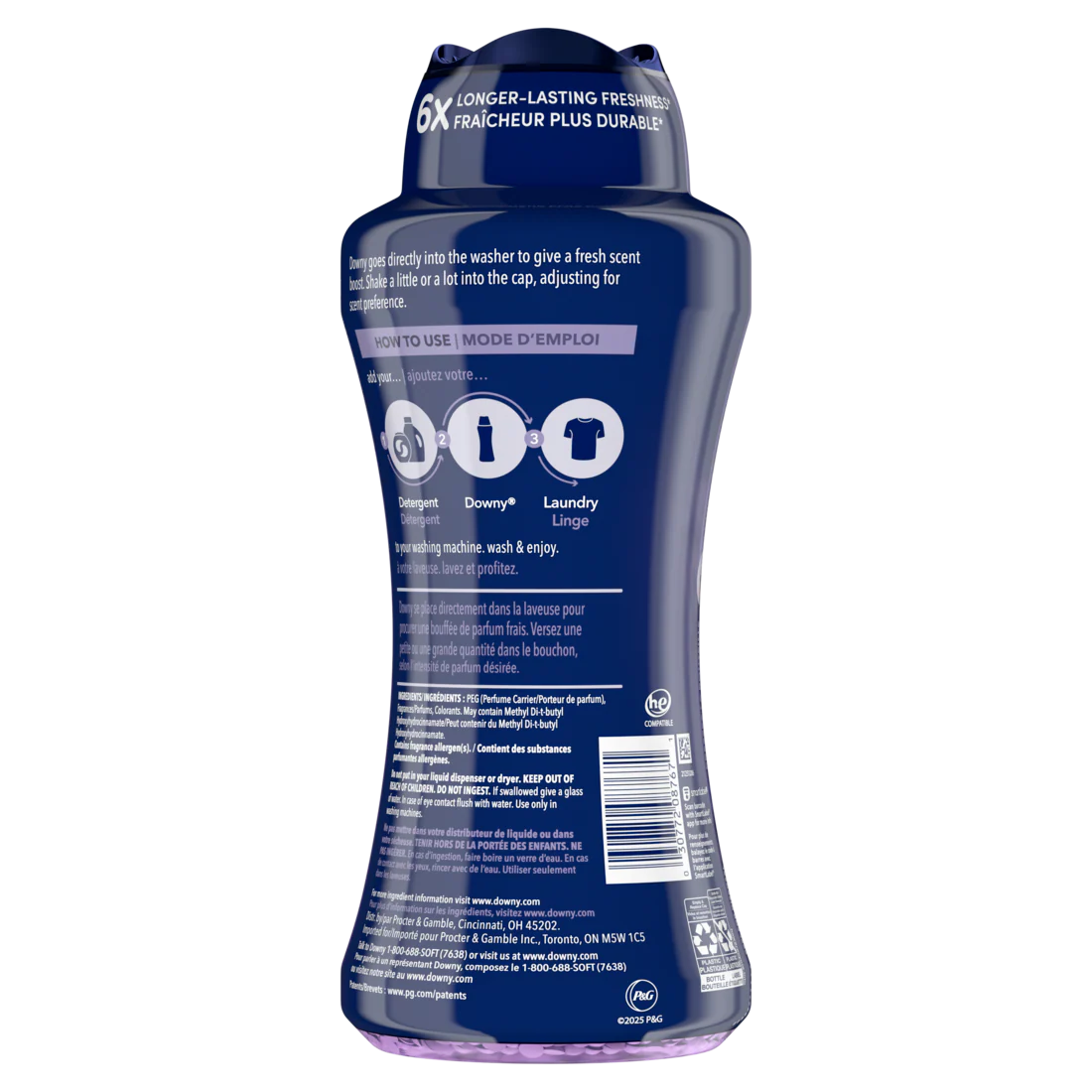 Downy Calm In-Wash Laundry Scent Booster Beads Soothing Lavender And Vanilla Bean Scent Laundry Scent Beads Long-Lasting Freshness - 24oz/4pk - Image 2