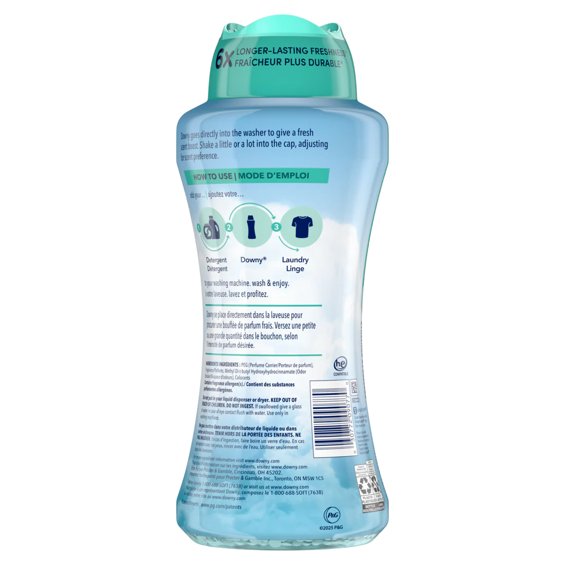 Downy Cool Cotton In-Wash Laundry Scent Booster Beads Laundry Scent Beads  Long-Lasting Freshness - 24oz/4pk - Image 2