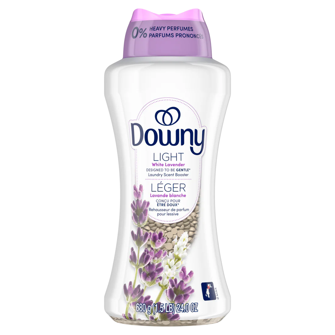 Downy Light Laundry Scent Booster Beads White Lavender Scent In-Wash Fabric Beads Designed To Be Gentle With A Light Boost Of Scent No Heavy Perfumes - 24oz/4pk
