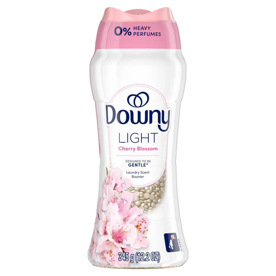 Downy Light Laundry Scent Booster Beads Cherry Blossom Scent In-Wash Fabric Beads Designed To Be Gentle With A Light Boost Of Scent No Heavy Perfumes - 12.2oz/4pk