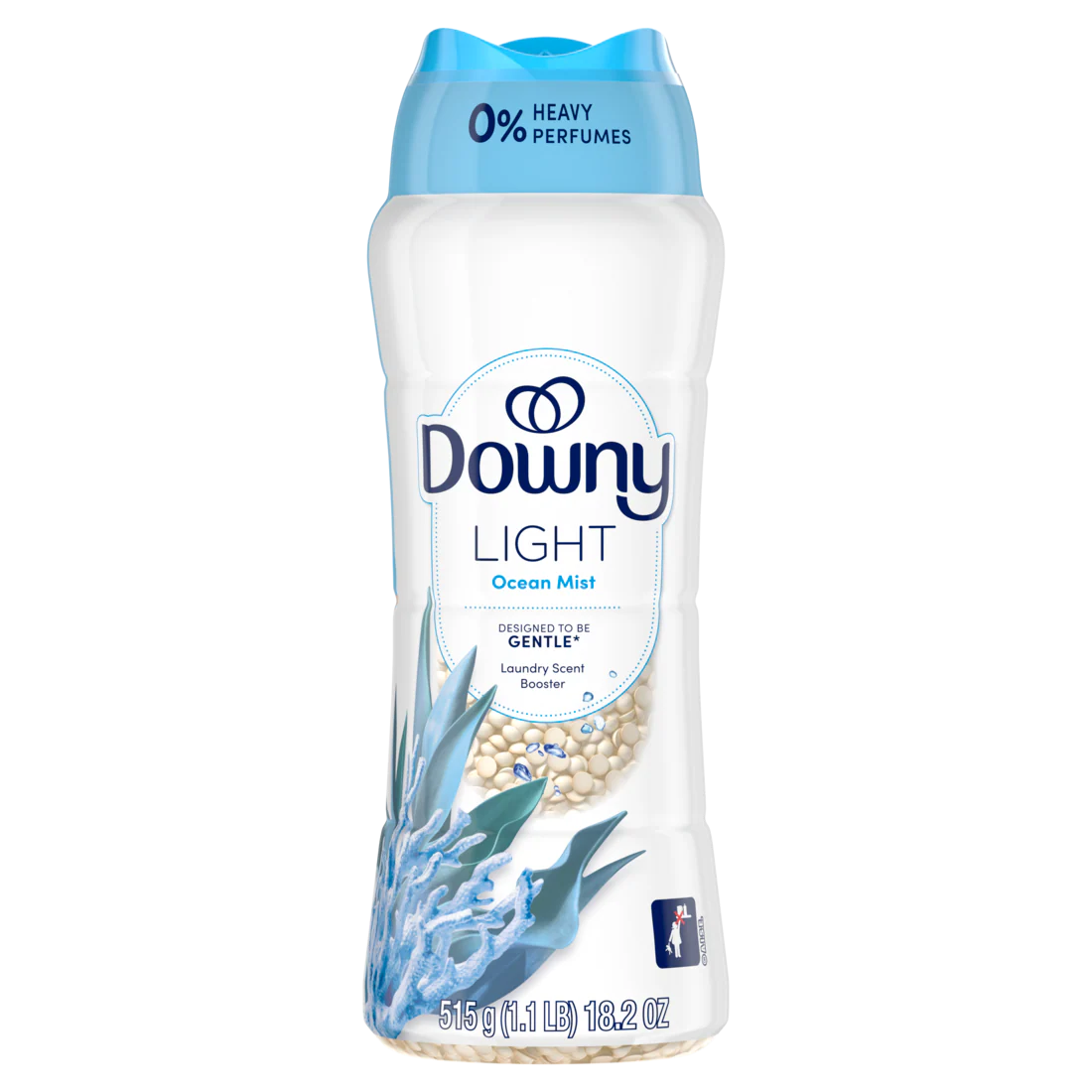 Downy Light Laundry Scent Booster Beads Ocean Mist Scent In-Wash Fabric Beads Designed To Be Gentle With A Light Boost Of Scent No Heavy Perfumes - 18.2oz/4pk