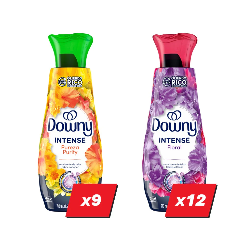 Downy Liquid Fabric Softener Display (9x24oz Pureza Purity; 12x24oz Floral) - 24oz/21pk - Image 2