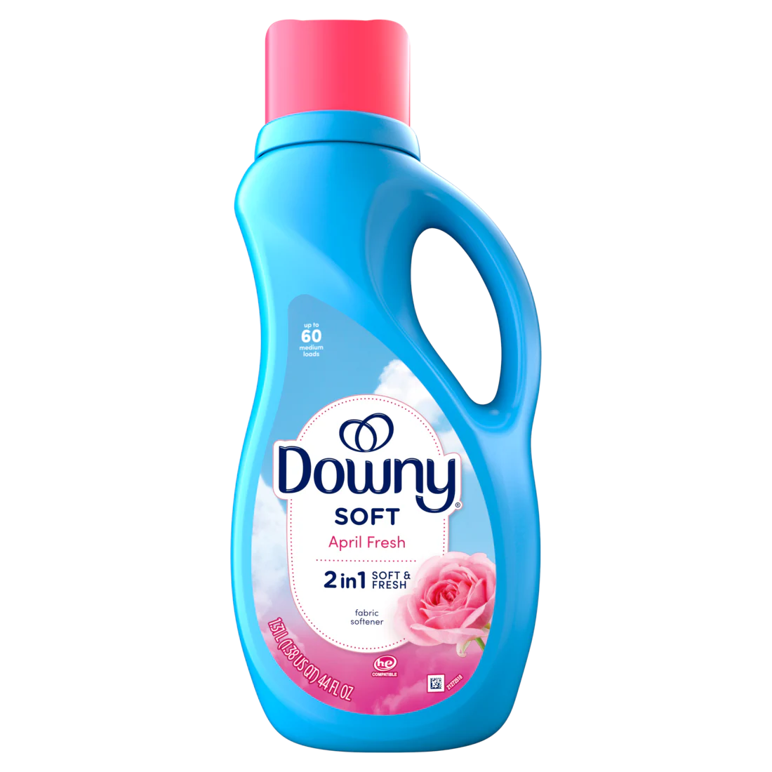 Downy Soft 2-in-1 Soft And Fresh Liquid Fabric Softener April Fresh 60 Loads Fabric Conditioner Liquid Provides Softness And Freshness For Fabrics - 44oz/6pk