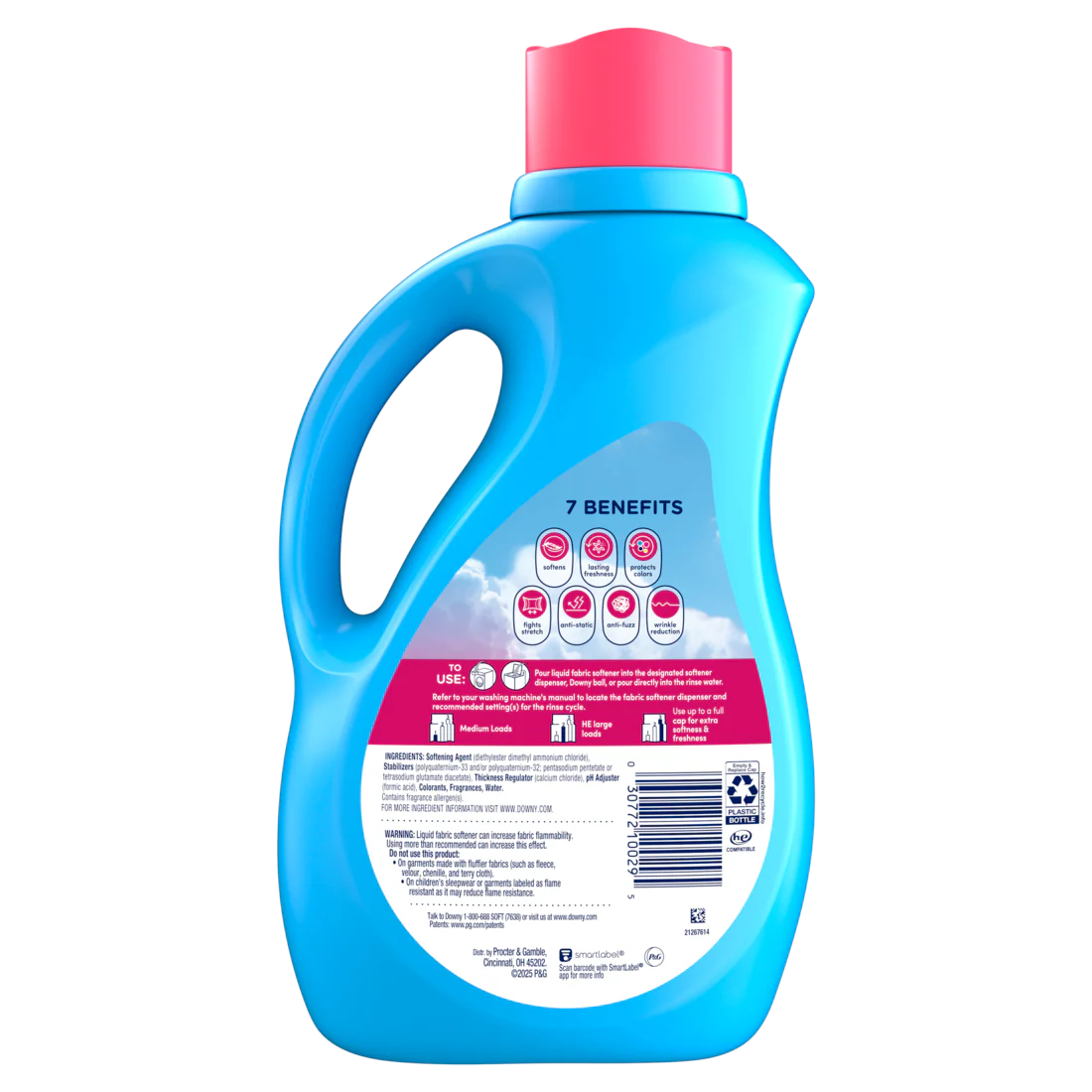 Downy Soft 2-in-1 Soft And Fresh Liquid Fabric Softener April Fresh 105 Loads Fabric Conditioner Liquid Provides Softness And Freshness For Fabrics - 77oz/4pk - Image 2