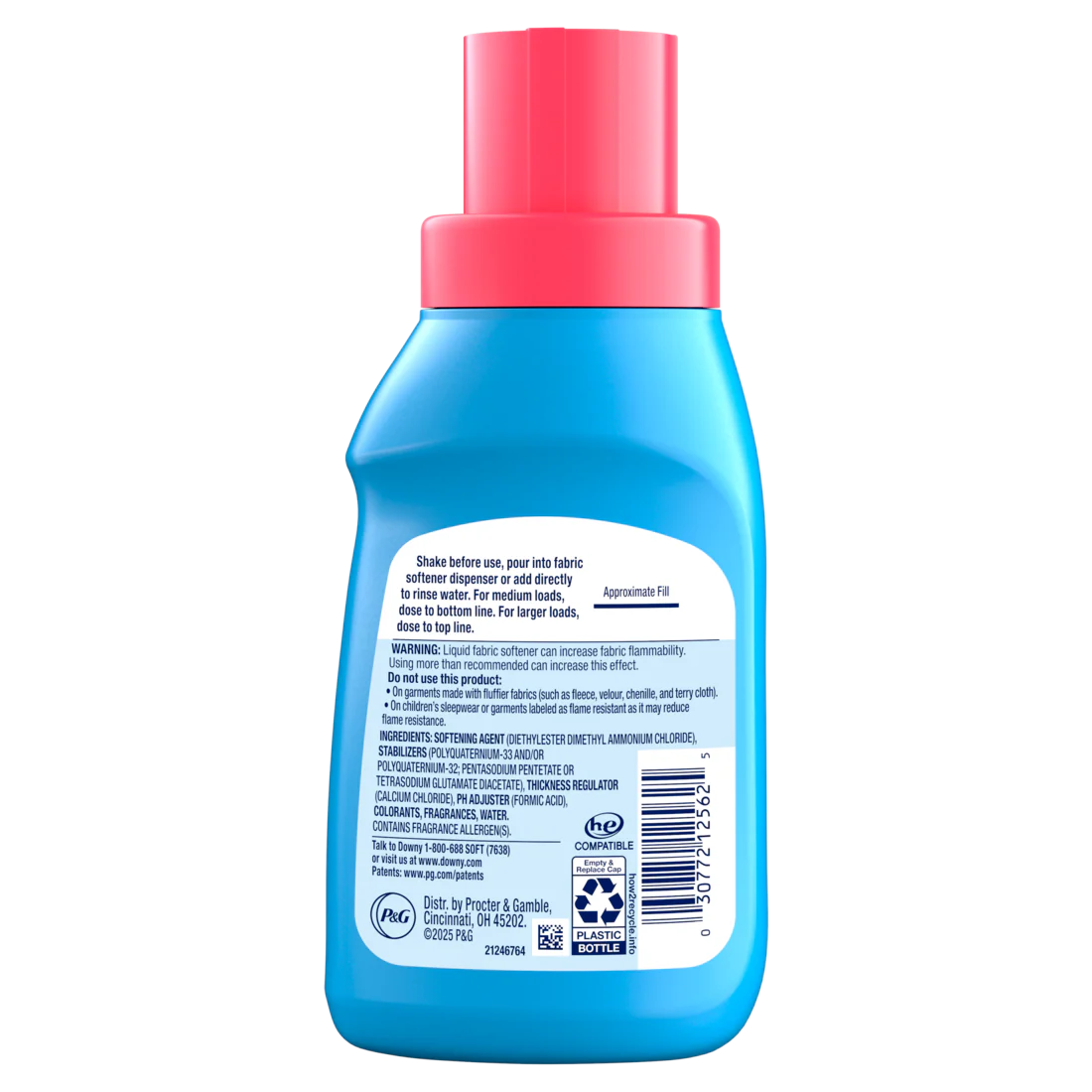 Downy Soft 2-in-1 Soft And Fresh Liquid Fabric Softener April Fresh 9 Loads Fabric Conditioner Liquid Provides Softness And Freshness For Fabrics - 8oz/12pk - Image 2