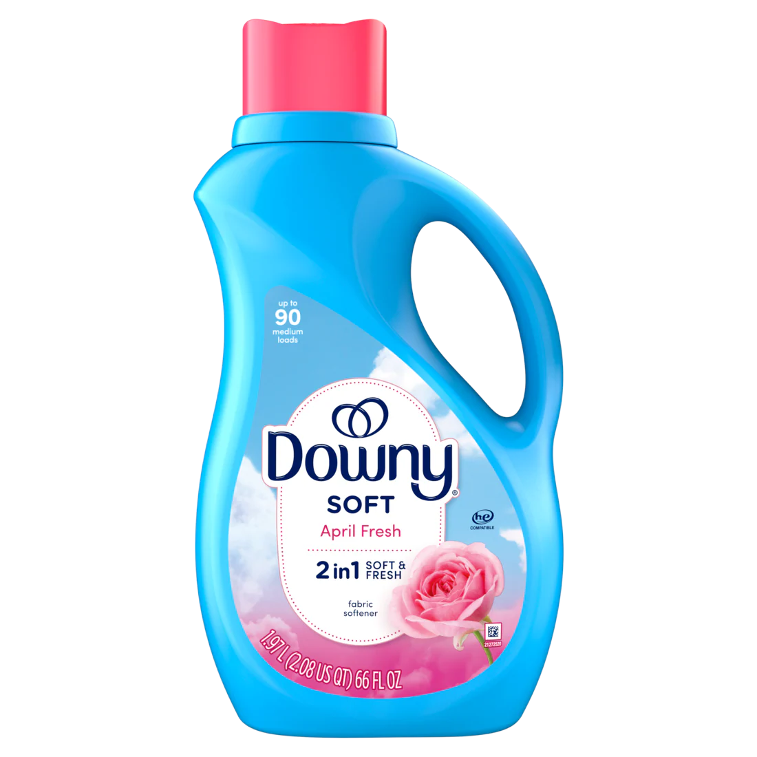 Downy Soft 2-in-1 Soft And Fresh Liquid Fabric Softener April Fresh 90 Loads Fabric Conditioner Liquid Provides Softness And Freshness For Fabrics - 66oz/6pk