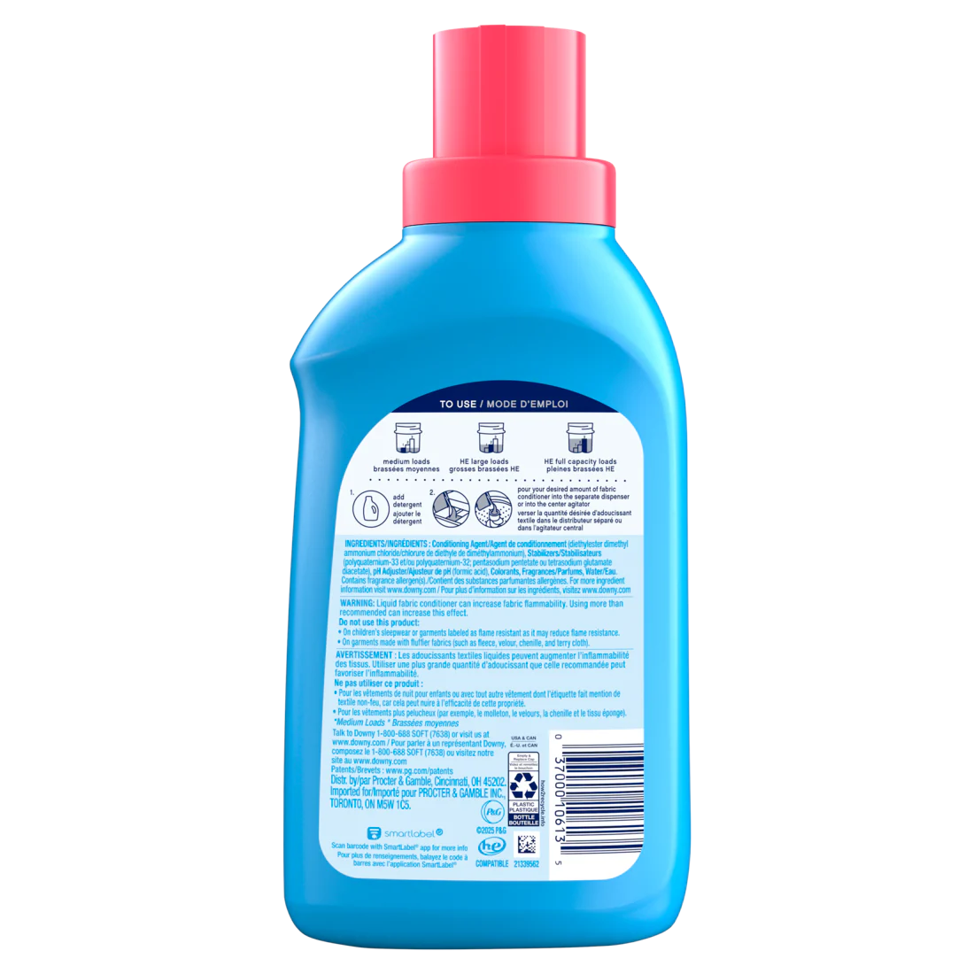 Downy Soft 2-in-1 Soft And Fresh Liquid Fabric Softener April Fresh 23 Loads Fabric Conditioner Liquid Provides Softness And Freshness For Fabrics - 19oz/6pk - Image 2