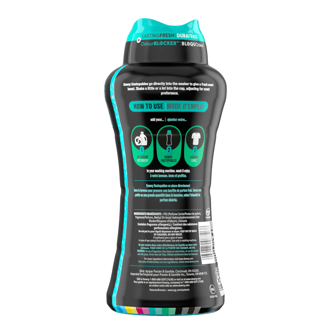 Downy Unstopables In Wash Scent Booster Beads Fresh Scent Laundry Beads For Odor Protection Downy Scent Booster Beads Laundry Scent Boosters - 24oz/4pk - Image 2