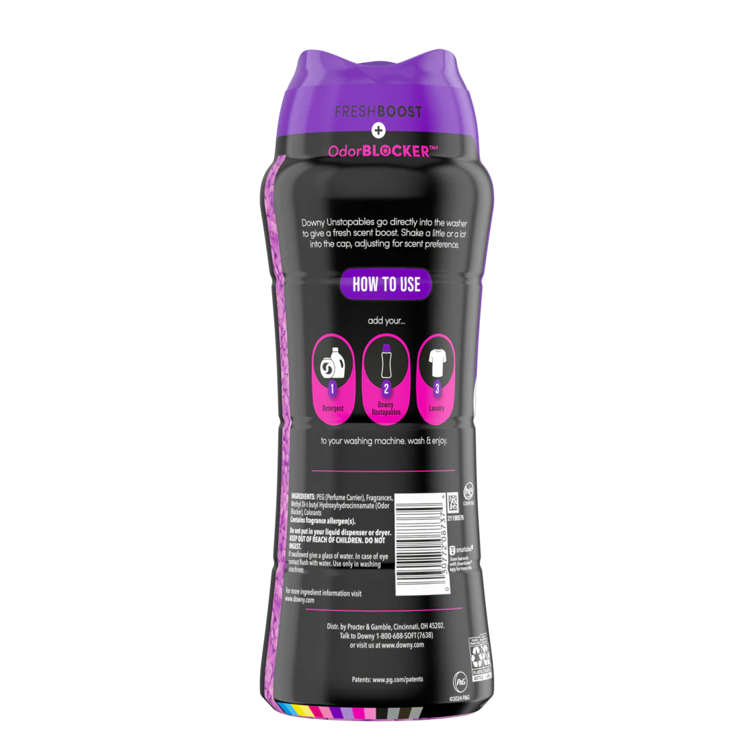 Downy Unstopables In Wash Scent Booster Beads Lush Scent Laundry Beads For Odor Protection Downy Scent Booster Beads Laundry Scent Boosters - 18.2oz/4pk - Image 2