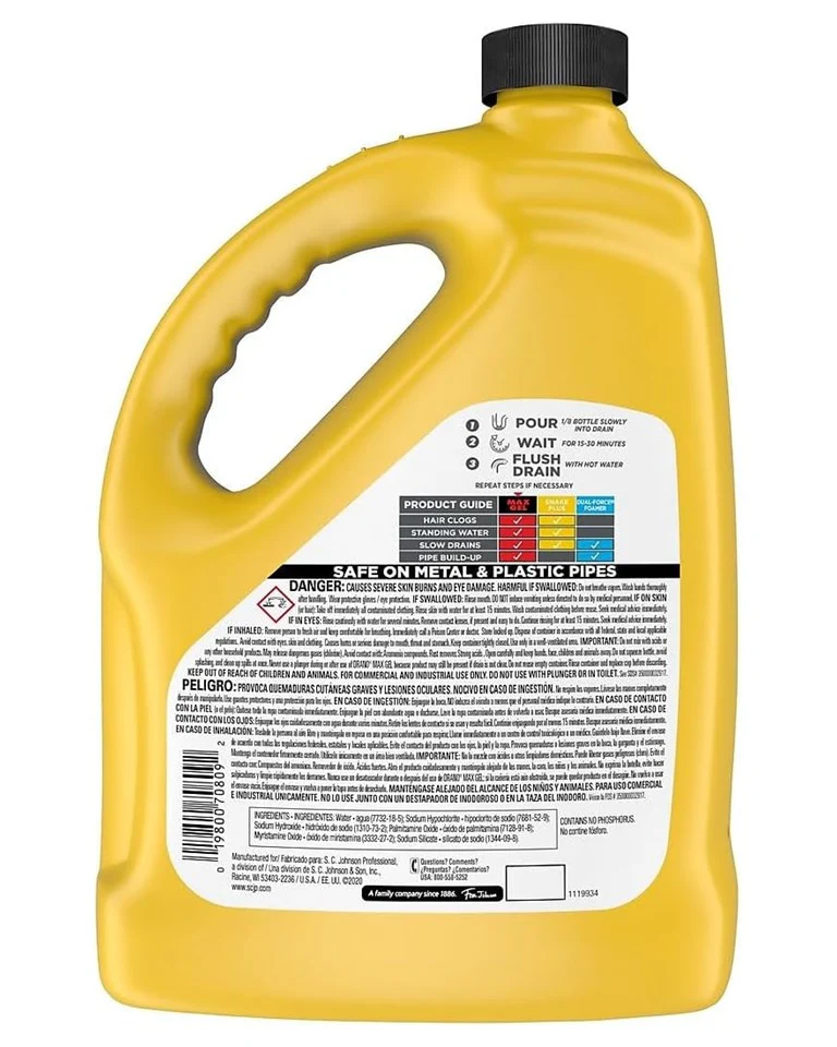 Drano Max Gel - 128oz/4pk - Image 2