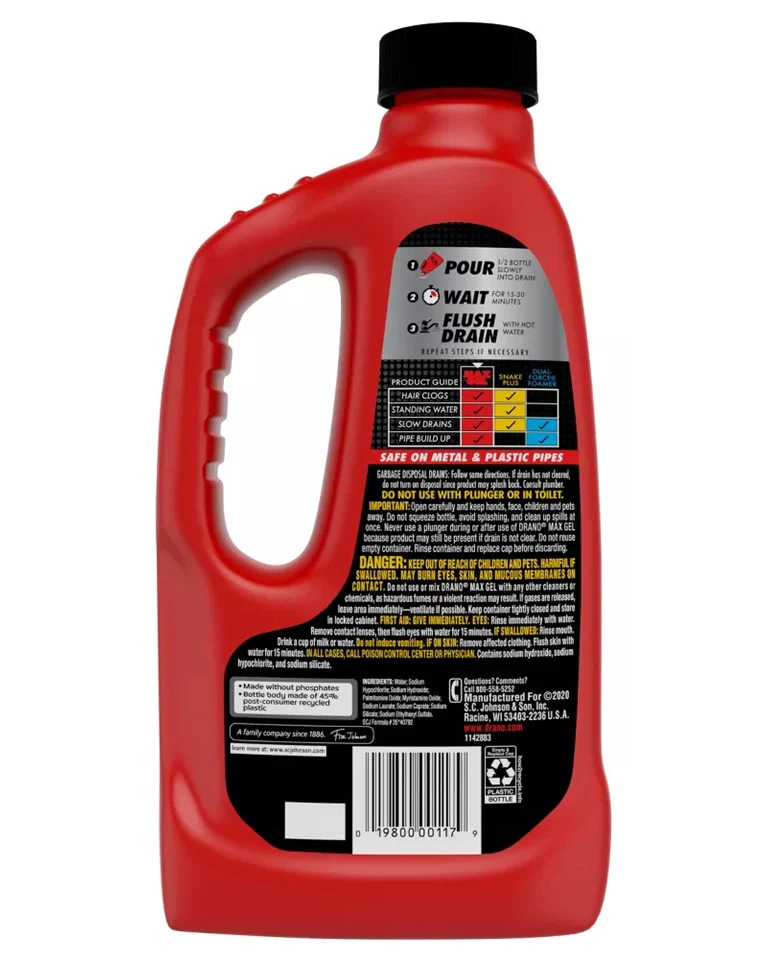 Drano Max Gel Clog Remover - 32oz/12pk - Image 2